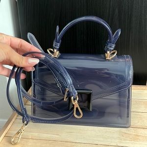 Medium blue handbag